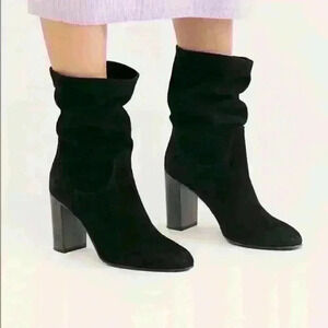 Free People Dakota Suede Heel Boots.